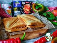 Сэндвичи с жареным фаршем и овощами ингредиенты
