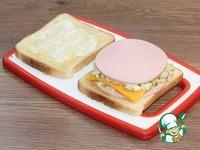 Сэндвич с колбасой, сыром и скрэмблом ингредиенты