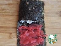 Суши-сэндвич с тунцом и имбирём ингредиенты