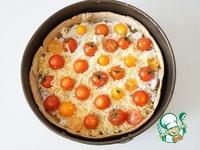 Киш с базиликом, томатами и сыром ингредиенты