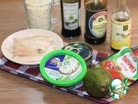 А-ля роллы с рыбой, сыром и авокадо ингредиенты