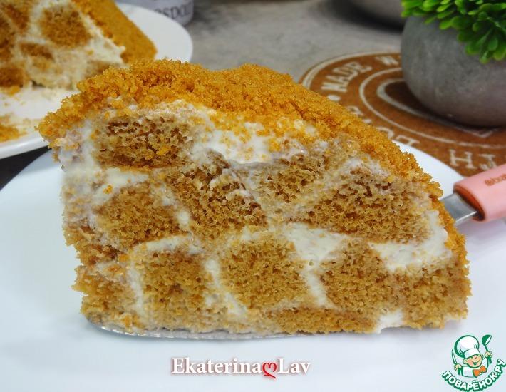 Рецепт: Ленивый торт Медовик в стиле Панчо