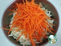Салат из капусты и моркови Простой ингредиенты