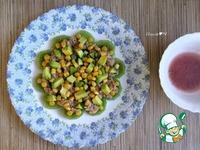 Новогодний салат Тунец и киви ингредиенты