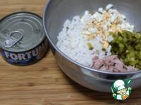 Салат с тунцом и маринованными огурцами ингредиенты