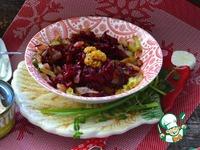 Свекольный салат с тунцом и фетой ингредиенты