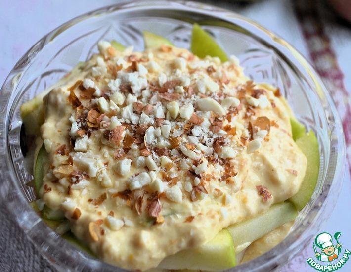 Рецепт: Салат Лакомка с йогуртовым кремом
