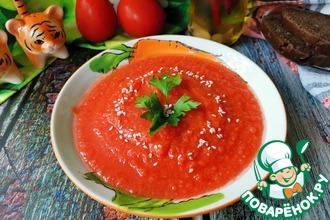Рецепт: Морковно-томатный суп-пюре