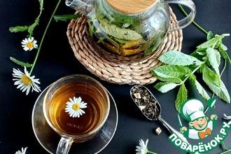 Рецепт: Освежающий зелёно-ромашковый чай с Иван-чаем