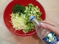 Салат из молодой капусты с уксусом ингредиенты