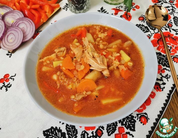 Рецепт: Куриный суп с булгуром