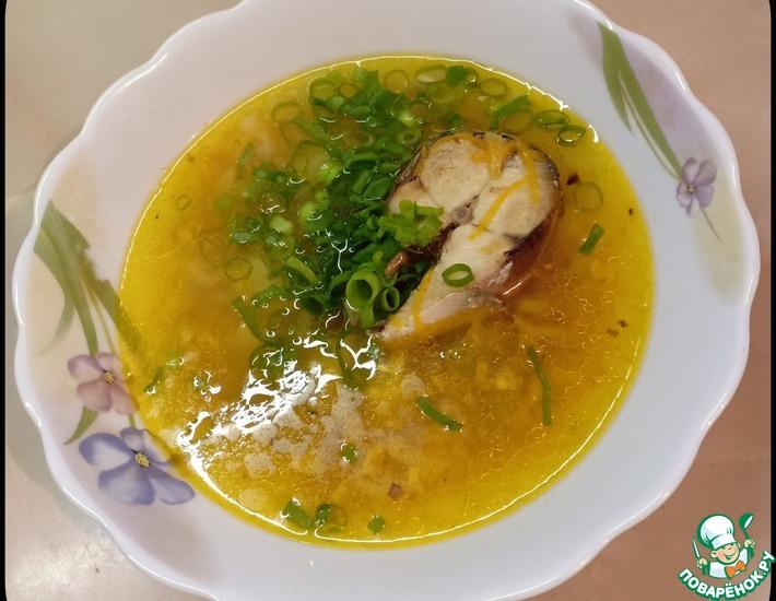 Рецепт: Суп рыбный с перловой крупой