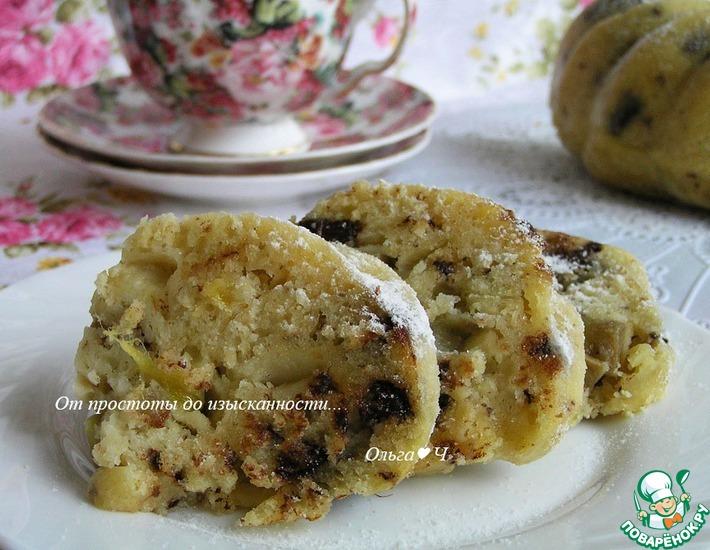 Рецепт: Кекс с овсяными отрубями, манго, шоколадом