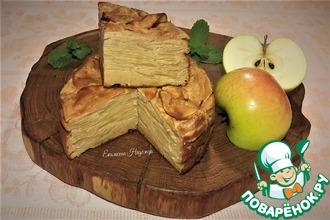 Рецепт: Французский яблочный пирог исчезающий