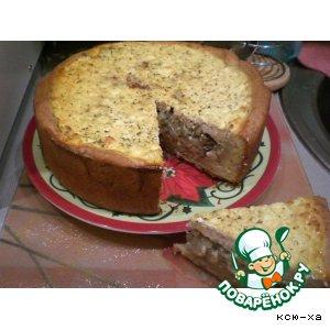 Рецепт: Луковый пирог с глазурью