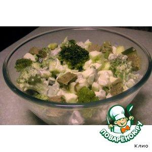 Рецепт: Салат из маринованной брокколи с мясом