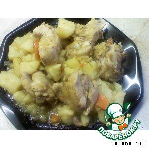 Рецепт: Рагу из курицы и овощей