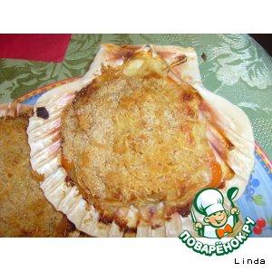 Рецепт: Закуска из морских гребешков Рыбные ракушки