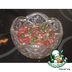 Салат из фасоли "Пикантный"