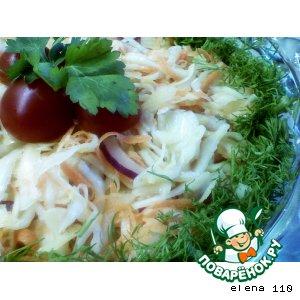 Рецепт: Наш любимый капустный салат