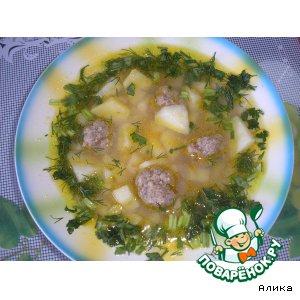 Рецепт: Картофельный суп с фрикадельками