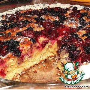 Рецепт: Марципановый пирог с ягодами