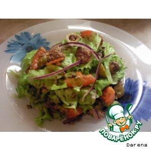 Рецепт: Пикантный салат из тунца