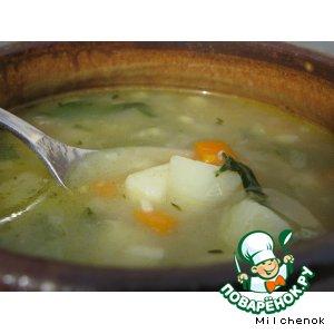 Рецепт: Суп с клецками "Зимнее блаженство"
