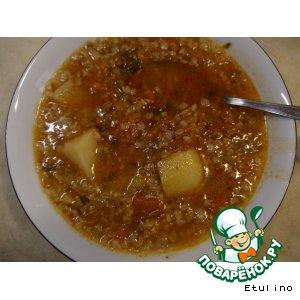 Рецепт: Суп гречнево-овощной