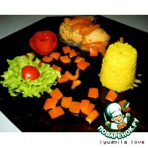 Рецепт: Куриное филе, фаршированное абрикосами с сыром