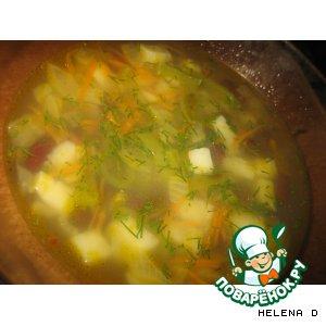 Рецепт: Вегетарианский фасолевый суп