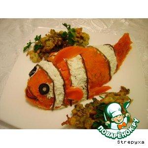Рецепт: Салат  Рыба клоун или Мой любимый Немо