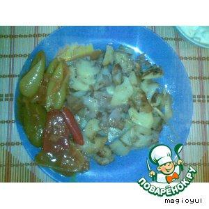 Рецепт: Жареный картофель с соусом Тар-тар