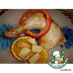 Рецепт: Апельсиново-айвовая курочка