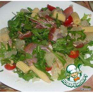 Рецепт: Салат с сырокопченой свининой
