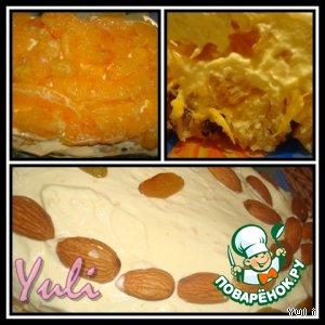 Рецепт: Творожный десерт с апельсинами Нежность