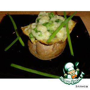 Рецепт: Запеченный картофель с брокколи