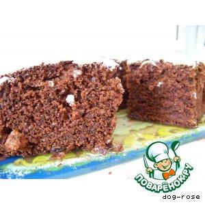 Шоколадный кекс с вареньем-2