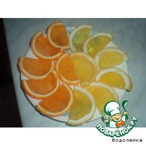 Рецепт: Апельсиновые и лимонные дольки