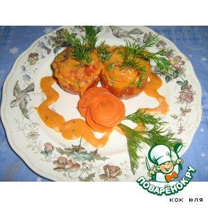 Рецепт: Фаршированые помидоры с соевым фаршем