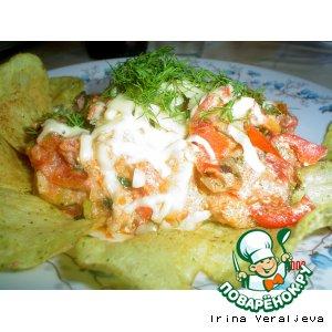 Рецепт: Овощи в мексиканском стиле с чипсами