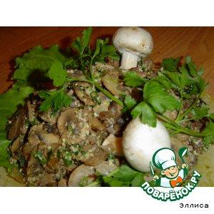 Рецепт: Жареные грибы с орехами
