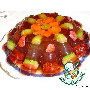Рецепт: Слоеный желейный торт с ягодами