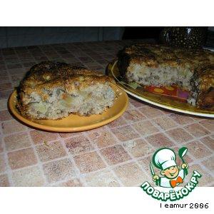 Рецепт: Яблочный пирог с грецкими орехами