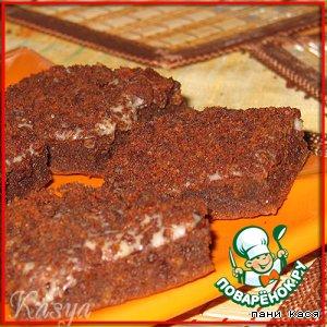 Рецепт: Печенье орехово-шоколадное "Черная метка"