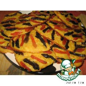 Рецепт: Творожно-морковное печенье Тигрeнок