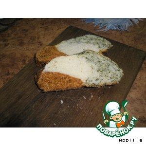 Рецепт: Хлеб с зеленью и красным перцем