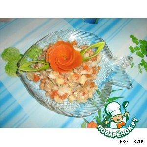 Рецепт: Рыбный салатик