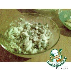 Рецепт: Салат с зеленым луком