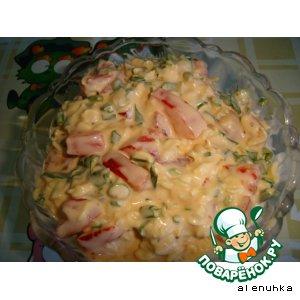 Рецепт: Салат с лапшой быстрого приготовления